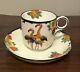 Vtg 20s Royal Doulton Dancing Flamingos Demitasse & Saucer Rare Art Deco