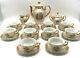 Vtg Bavaria China Porcelain Demitasse Set Of 25 Pieces Victorian Couple Withgold