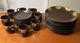 Vtg Brown Espresso Set Bodil Rosenthal Germany Plates, Saucers & Demitasse
