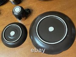 VTG Brown Espresso Set Bodil Rosenthal Germany Plates, Saucers & Demitasse