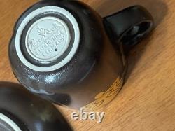 VTG Brown Espresso Set Bodil Rosenthal Germany Plates, Saucers & Demitasse
