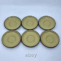 VTG Noritake Folkstone Equator Smooth Demitasse Cups & Saucers Genuine Stoneware