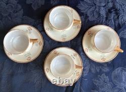 VTG Rosenthal Selb Bavaria Donatello 4 Demitasse Cups Saucers Set 1920s Art Deco