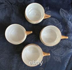 VTG Rosenthal Selb Bavaria Donatello 4 Demitasse Cups Saucers Set 1920s Art Deco