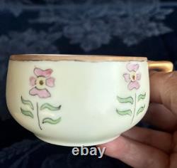 VTG Rosenthal Selb Bavaria Donatello 4 Demitasse Cups Saucers Set 1920s Art Deco