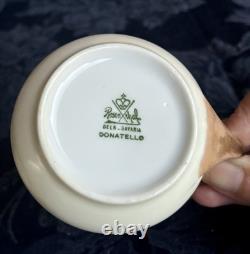 VTG Rosenthal Selb Bavaria Donatello 4 Demitasse Cups Saucers Set 1920s Art Deco