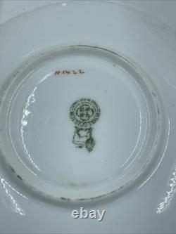 VTG Royal Doulton H 1422 Colored Birds & Gold Demitasse Cups & Saucers 9 Pc Set