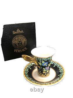 Versace Gold Ivy by Rosenthal 3.5 Demitasse Cup & Saucer