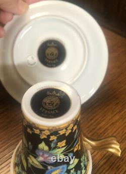 Versace Gold Ivy by Rosenthal 3.5 Demitasse Cup & Saucer