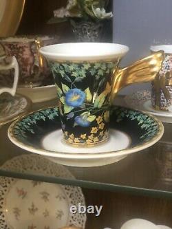 Versace Gold Ivy by Rosenthal 3.5 Demitasse Cup & Saucer