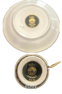 Versace Gold Ivy by Rosenthal 3.5 Demitasse Cup & Saucer