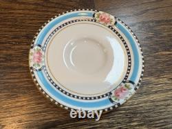 Very Rare Royal Worcester Demitasse Cups (7) And Saucers (8) From 1918