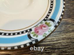 Very Rare Royal Worcester Demitasse Cups (7) And Saucers (8) From 1918