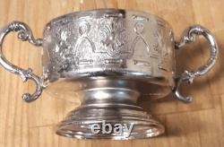 Victorian Italy 800 Silver Plate Bridal Set OF 12 Demitasse 12 Saucers G2U