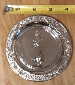 Victorian Italy 800 Silver Plate Bridal Set OF 12 Demitasse 12 Saucers G2U