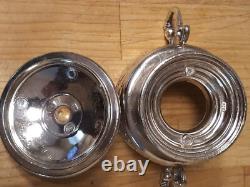 Victorian Italy 800 Silver Plate Bridal Set OF 12 Demitasse 12 Saucers G2U