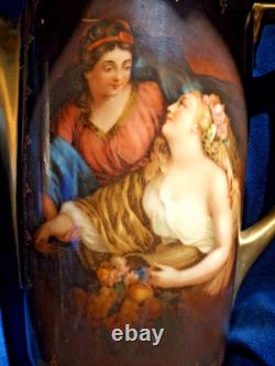 Vienna Style Czech Demitasse Set, Tray, Cups/Saucers, Creamer/Sugar, Coffee Pot