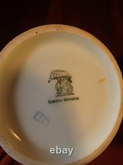 Vienna Style Czech Demitasse Set, Tray, Cups/Saucers, Creamer/Sugar, Coffee Pot