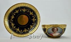 Vienna Style Demitasse Portrait Cup & Saucer