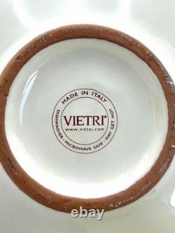 Vietri Cucina Fresca Cream Demitasse Cups & Saucers, Set of 6