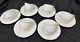 Villeroy & Boch 6 Sets Of Retired Damasco White Scrolls Demitasse Cups & Saucers