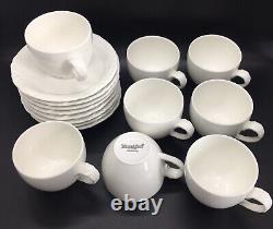 Villeroy & Boch Foglia Anna 1748 Luxembourg Set Of 8 Demitasse Cups & Saucers