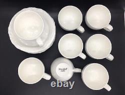 Villeroy & Boch Foglia Anna 1748 Luxembourg Set Of 8 Demitasse Cups & Saucers