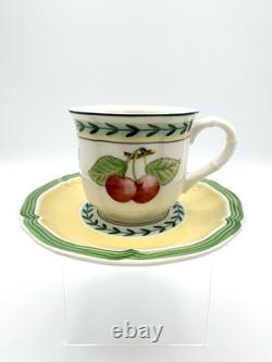 Villeroy & Boch French Garden Fleurence Demitasse Cups & Saucers, Set of 5