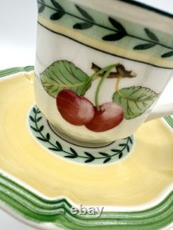 Villeroy & Boch French Garden Fleurence Demitasse Cups & Saucers, Set of 5