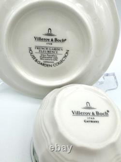 Villeroy & Boch French Garden Fleurence Demitasse Cups & Saucers, Set of 5