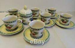 Villeroy & Boch French Garden Fleurence coffee set, demitasse & sugar bowl