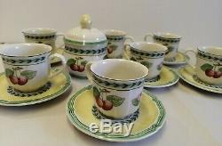 Villeroy & Boch French Garden Fleurence coffee set, demitasse & sugar bowl