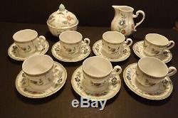 Villeroy & Boch Heinrich Indian Summer Demitasse Cup & Saucer Set Creamer Sugar