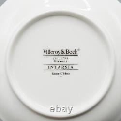 Villeroy & Boch Intarsia Demitasse Cup & Saucers Set of 6 FREE USA SHIPPING