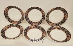 Villeroy & Boch Intarsia Demitasse Cups And Saucers Set Of 6 Germany Nwt