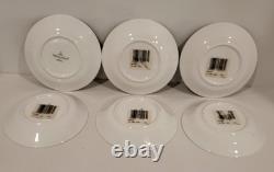 Villeroy & Boch Intarsia Demitasse Cups And Saucers Set Of 6 Germany Nwt
