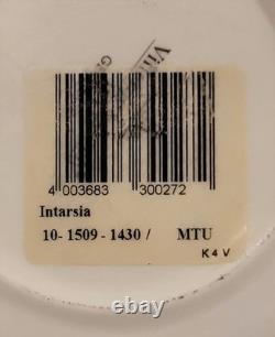 Villeroy & Boch Intarsia Demitasse Cups And Saucers Set Of 6 Germany Nwt