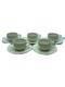 Villeroy & Boch White Fine China Demitasse Cup And Saucer Set Of 5 W1.5xh7xd9cm