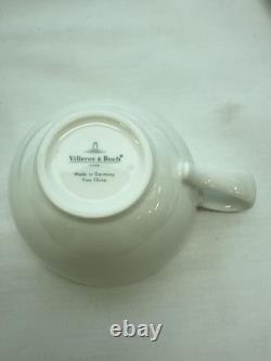 Villeroy & Boch White Fine China Demitasse Cup and Saucer Set of 5 W1.5xH7xD9cm