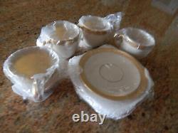 Vinatage Lenox China Lowell Demitasse cups and saucers set of 4