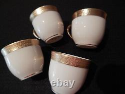 Vinatage Lenox China Lowell Demitasse cups and saucers set of 4