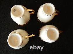 Vinatage Lenox China Lowell Demitasse cups and saucers set of 4