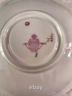 Vintage 4 Rare Minton Montrose Porcelain China Demitasse Cup & Saucer Sets Wow