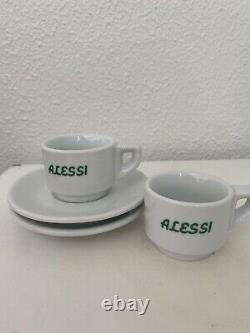Vintage Alessi Demitasse cups and saucers