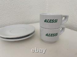 Vintage Alessi Demitasse cups and saucers