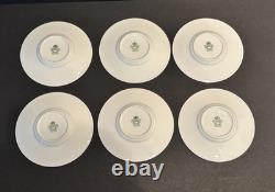 Vintage Aynsley Bone China Demitasse Cup and Saucer Set of 6 Yellow Gold Pattern