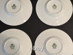 Vintage Aynsley Bone China Demitasse Cup and Saucer Set of 6 Yellow Gold Pattern