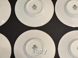 Vintage Aynsley Bone China Demitasse Cup and Saucer Set of 6 Yellow Gold Pattern