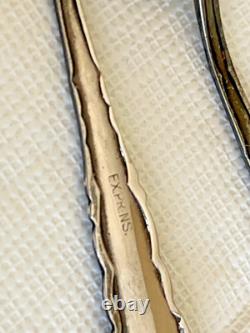 Vintage Bareuther Porcelain Demi-Tasse Set, 6 cups & saucers, spoons. 1937-1945