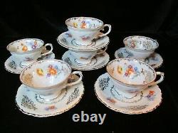 Vintage Bavarian Schuman 6 Footed Demitasse Cup & Saucer Us Zone Germany